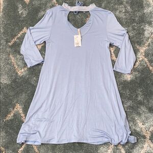 🆕 blue dress quart sleeve